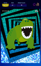 Topps Disney Collect Legendary Pop Zone - REX - Icy Blue Limited /75 *Digital*
