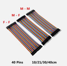 40 Pins Dupont Cable 10 21 30 40cm MM WW MW Jumper Wire Bridge Raspberry Pi DIY