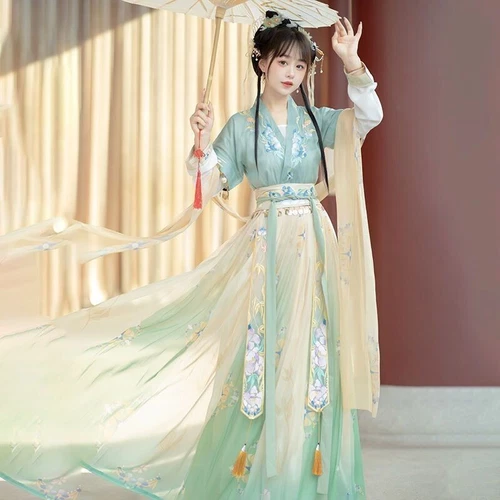 Cosplay Hanfu Dress Chinese Ancient Traditional Women Set Carnival Fairy Costume - Picture 11 of 20