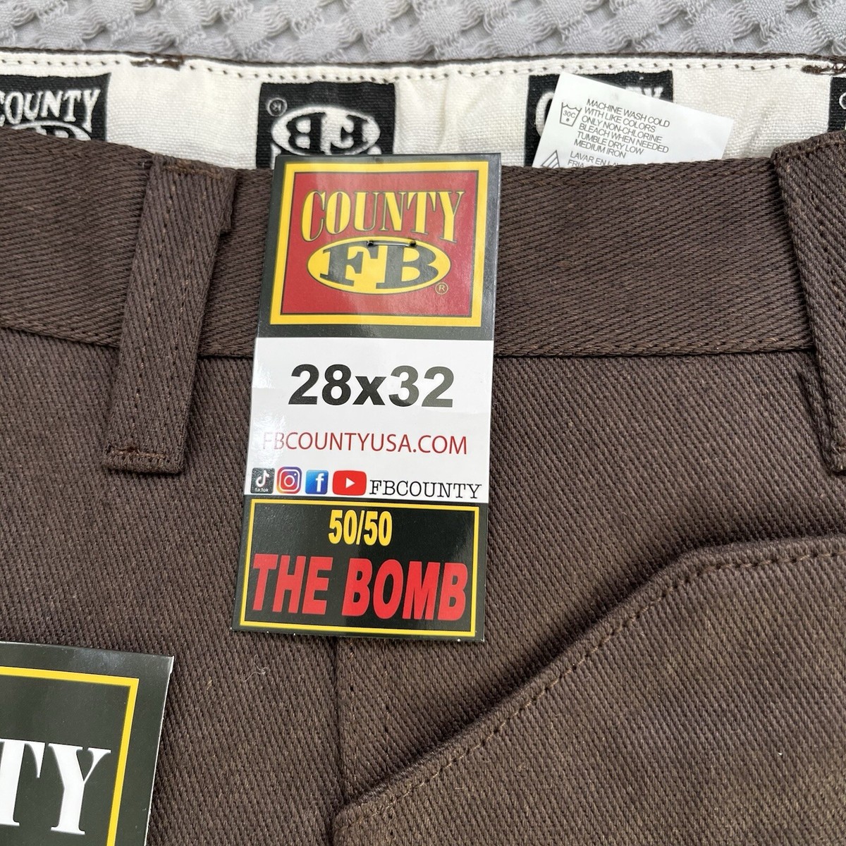 FB COUNTY【50/50 PANTS】BROWN FB County 50/50 Pants – FB County Wholesale