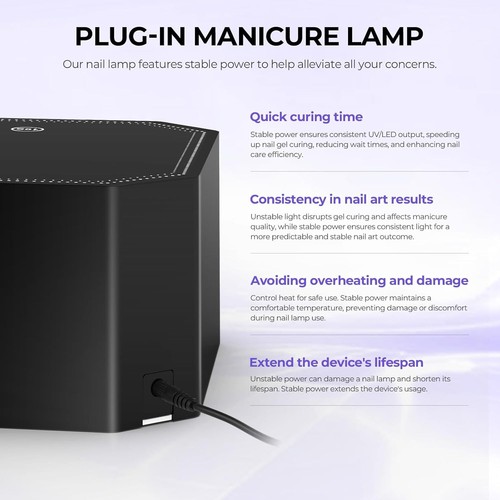Professional LED Nail Lamp UV Light with 4 Timers Large LCD Display - Picture 6 of 7