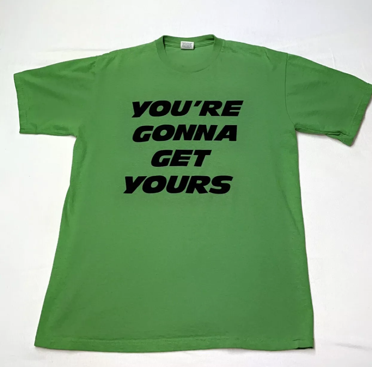Chemise verte Supreme New York Public Enemy 2006 « You’re Gonna Get Yours » grande taille ?