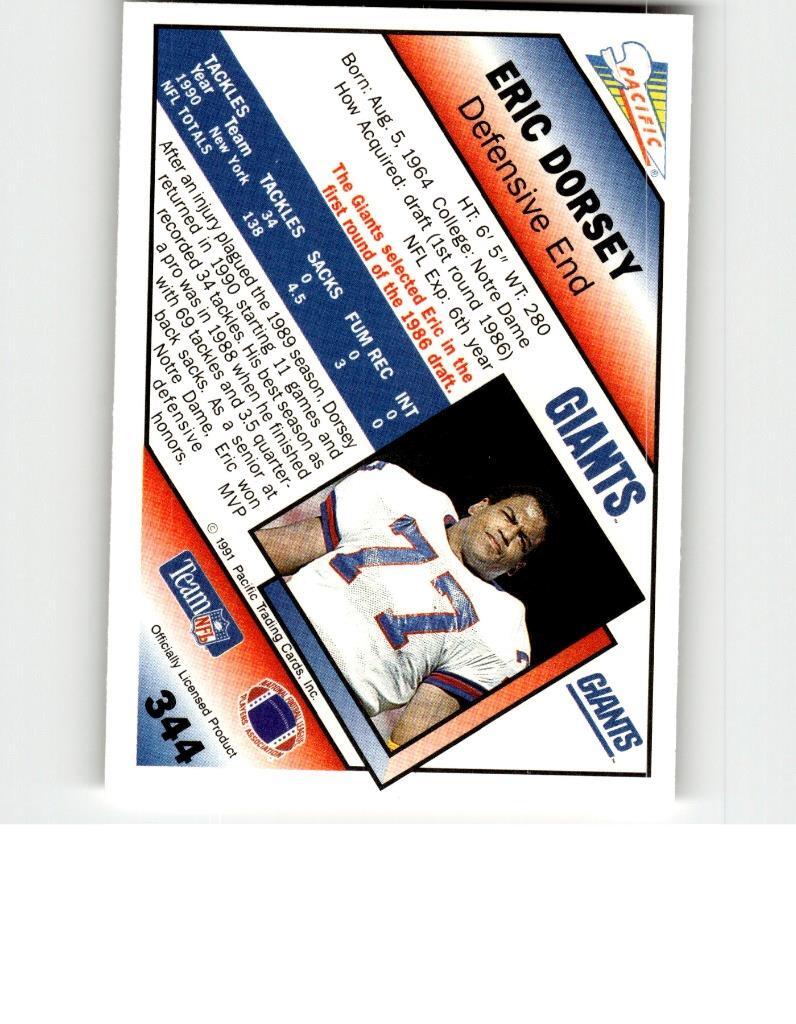 ERIC DORSEY CARD #344 B2R4S103P7 FREE SHIPPING | eBay