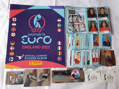 Panini Women´s EURO 2022 Frauen EM cpl. sticker set  (344)+ empty album+ updates