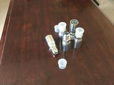 (5) MJ-06-08 Hydraulic Hose Crimp Fittings 3/8" x #8 Male JIC 06U-508 HY STYLE