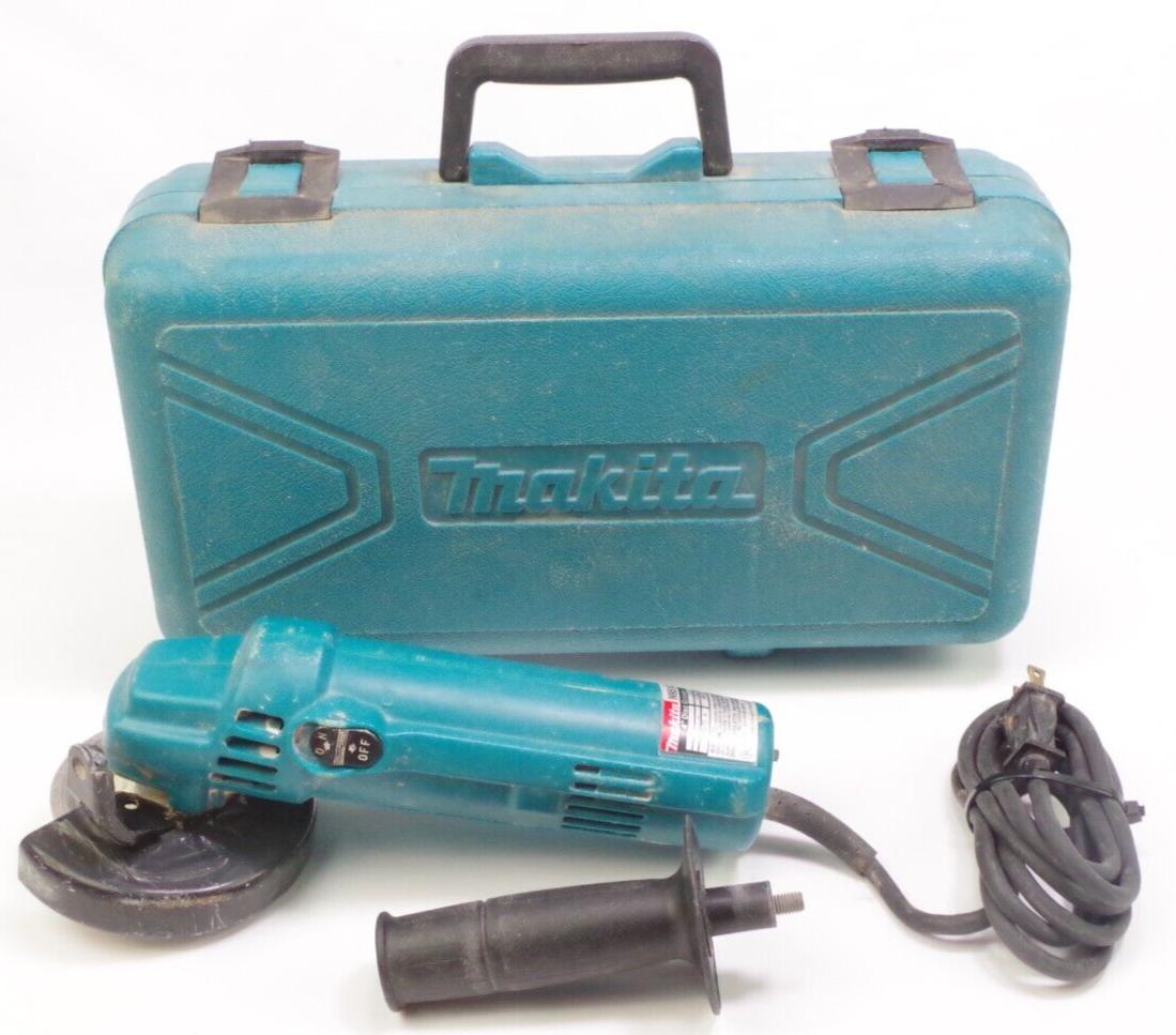 Makita N9514B 4" Corded Disc Grinder Used With Accessories 640026839422