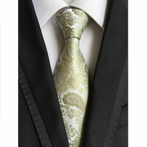Men Paisley Floral Jacquard Neck Tie Party Wedding Formal Business Neckties - Picture 7 of 13