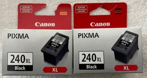 Canon 240XL Black PG-240XL Twin Pack 5206B008 2 x 5206B001 Genuine Free Shipping