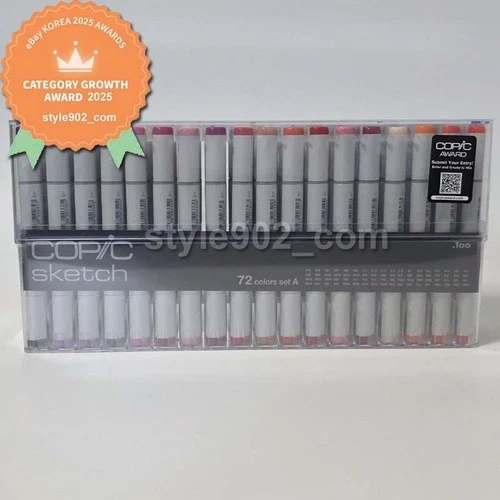 Original COPIC Sketch 72 Color Set A Markers - 72 A SET - FedEX