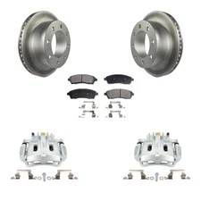 Rear Brake Rotors Pads Calipers Kit for Ford F-250 Super Duty 2000-2004 oe7