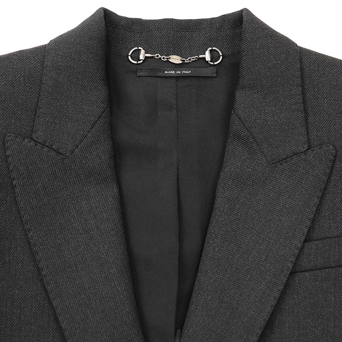 GUCCI Tailored Jacket Polyester × Wool Stretch Ga… - image 11