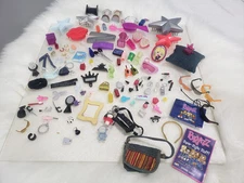 Huge Lot Of BRATZ accessories spa cell phone jewerly necklace makeup food