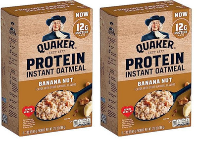 , Protein Instant Oatmeal, Banana Nut, 12.9 Oz, 6 Count (Pack of 2)