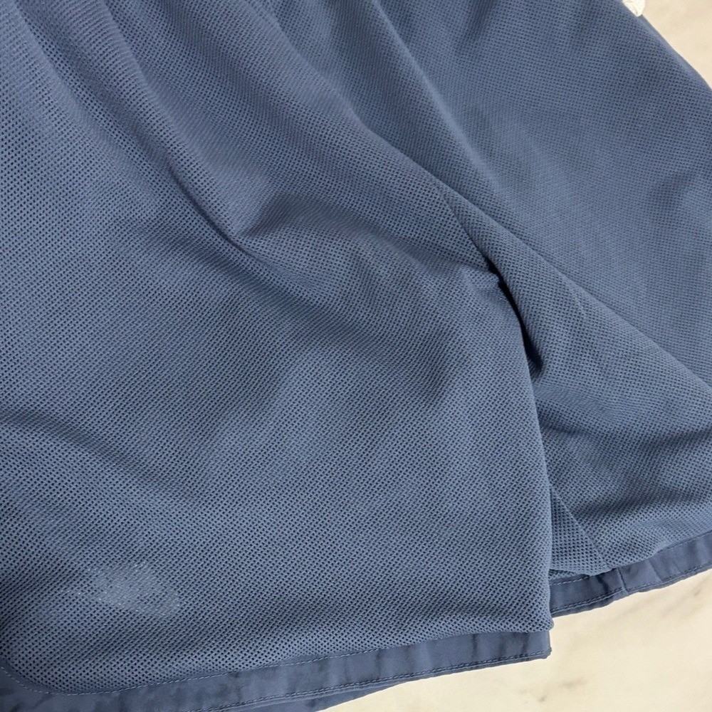 Nike Blue Mesh-Lined Running Shorts 6" Size M Drawstring Athletic thumbnail 9