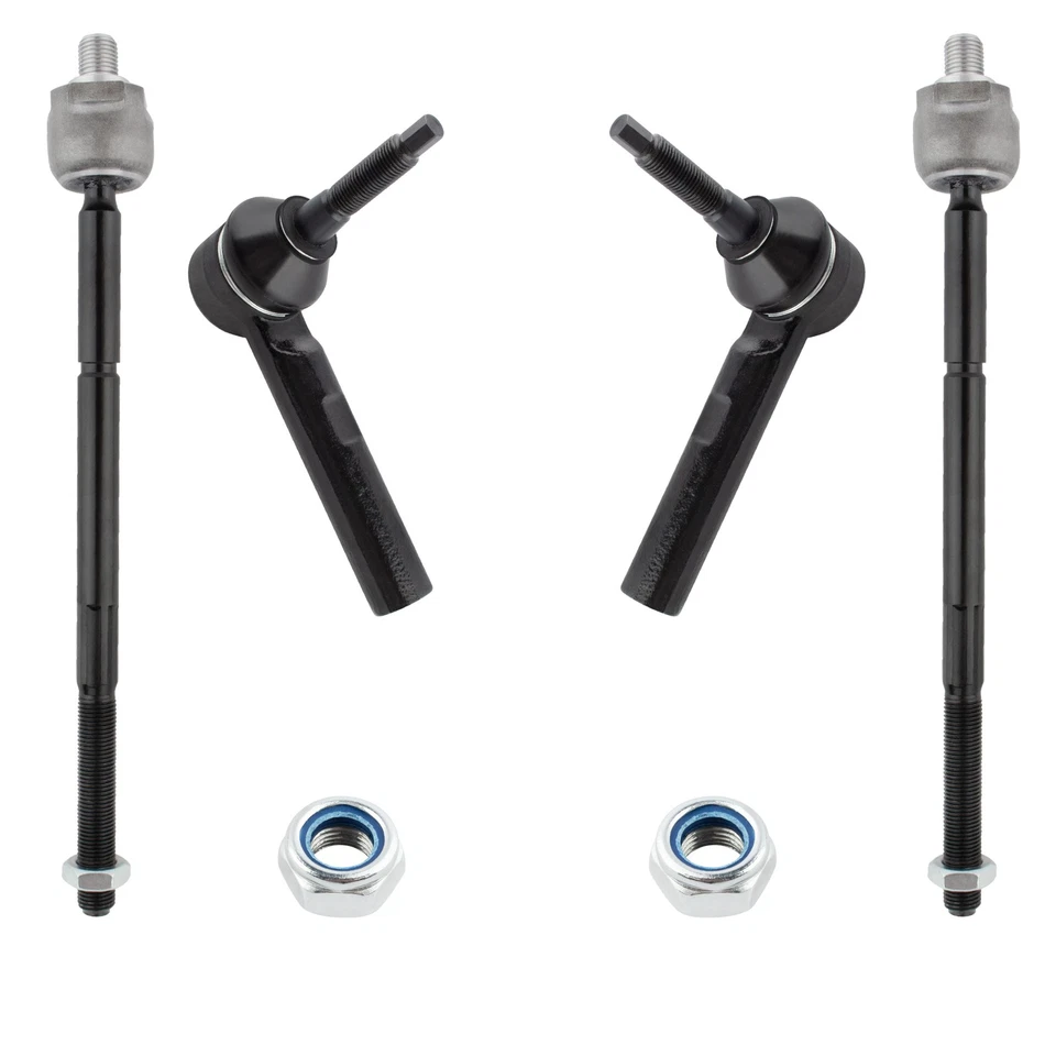 4pcs Front Inner & Outer Tie Rod Ends For 2001-2004 Dodge Caravan Grand Chrysler Foto 2 de 4