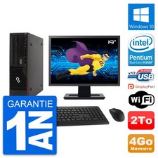 PC Fujitsu E910 Dt Bildschirm 19 " Intel G630 RAM 4Go Festplatte 2To Windows 10