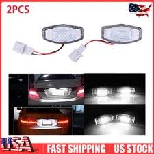 2PCS LED License Plate Light White For 2003-2017 Honda Accord Sedan 4-Door 6000K