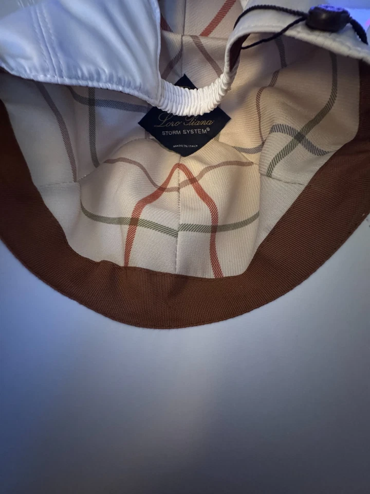 Gorra de béisbol de golf Loro Piana con logotipo bordado sombrero blanco Foto 3 de 3