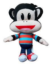 Fisher Price Paul Frank Julius Jr Monkey Buddies Plush 2013 Striped Shirt 7  BWOT