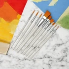 10 pcs brush set school painting brush hair brush bristle brush brush school brush