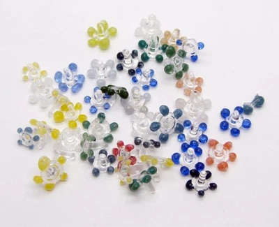 Glass Filter Screens 3-5 Point For Smoking Pipes Reusable Daisy Gauzes 10/100pcs