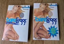 Bare L'eggs Control Top Pantyhose Lot Size B In The Buff & Phantom Grey - New