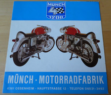original  MÜNCH 4  1200  TTS  PROSPEKT  Werbung 70er Jahre