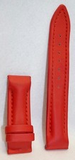 AUTHENTIC Jacob  Co 18mm Red Polyurethane Watch Strap NEW