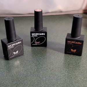 MOROVAN Soak-Off Gel Polish Base Coat & Top Coat Set Clear 0.5 fl oz
