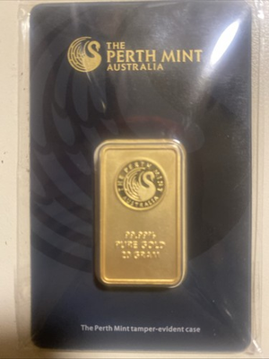 #ad The Perth Mint Gold Bar 20g in Assay $2500.00