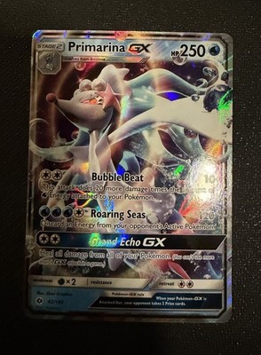 Primarina GX 42/149 Sun & Moon Ultra Rare Holo Pokemon Card