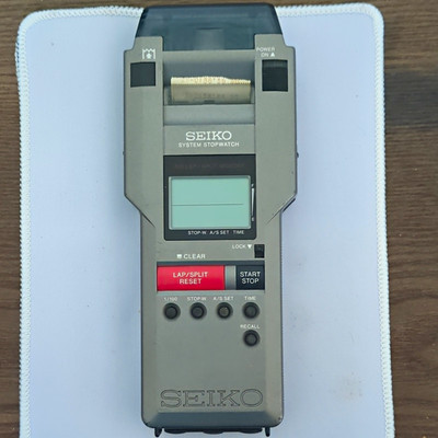 Seiko S149-4A00 System Digital Stopwatch Gray 300 Lap/Split Memory