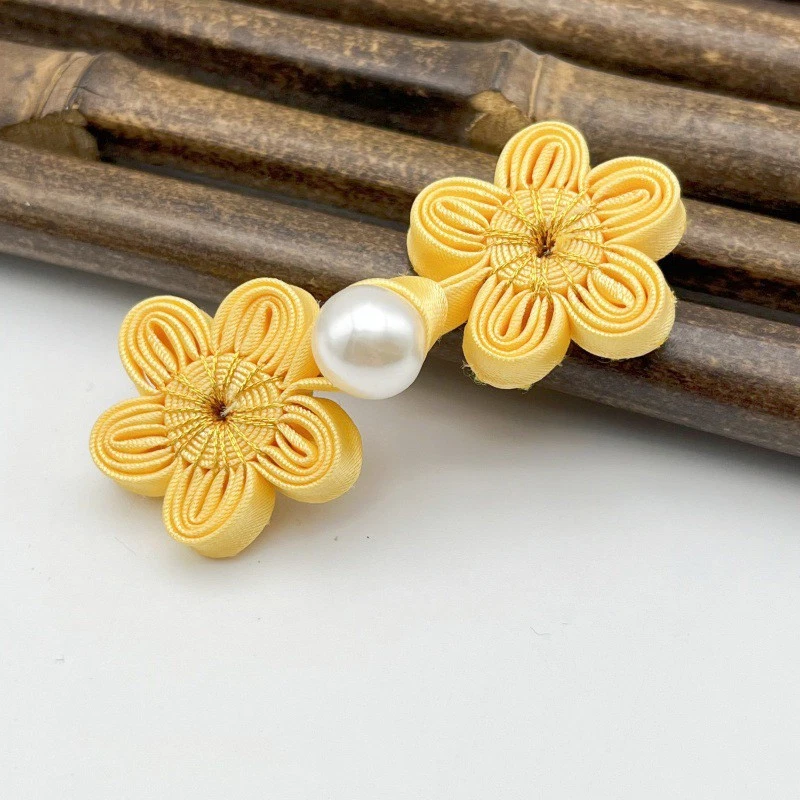 Chinese Frog Closure Buttons Plum Flower Knot Fastener Sewing Accessories - Image 3 of 4