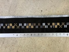 Silver  Gold Needlepoint Belt Canvas by Stitchery Square