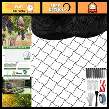 50x50 Ft Bird Netting - Heavy Duty Nylon Poultry Net for Garden, Chicken Coop 