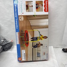 Fisher-Price WonderJump 36" Round Indoor Mini Trampoline, Multicolor Open Box