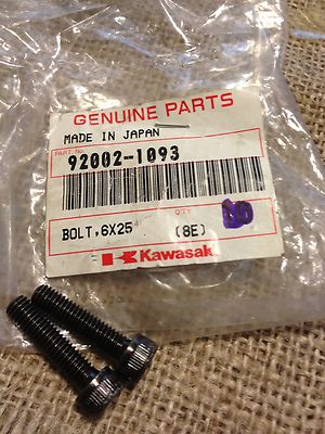 NOS Kawasaki Bolt 6X25 QTY 2 1996 VN1500 Vulcan ZX1100 ZR1100