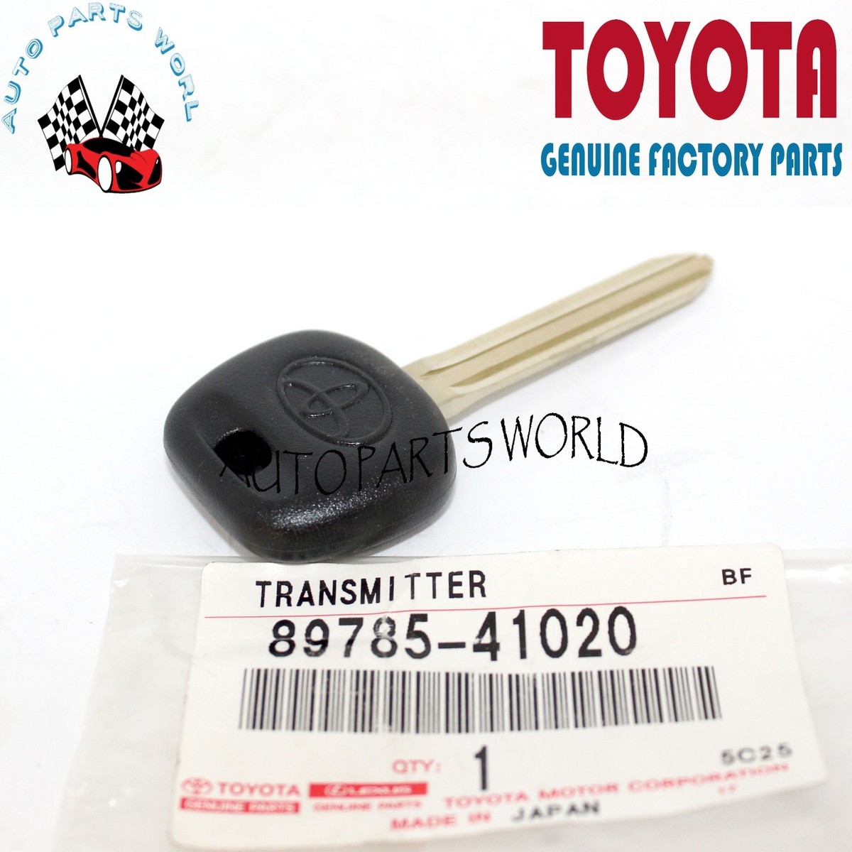 GENUINE OEM TOYOTA AVALON UNCUT TRANSPONDER KEY MASTER