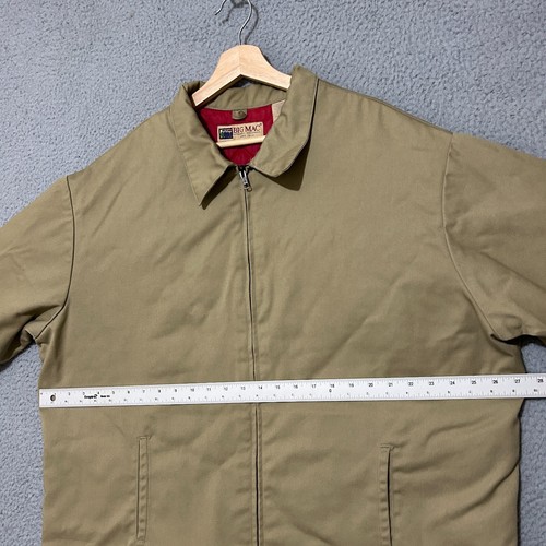 Giacca meccanica vintage JC Penny Big Mac uomo XLT beige full zip trapuntata abbigliamento da lavoro - Foto 6 di 12