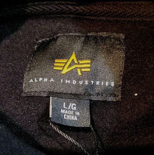 Alpha Industries Hoodie NASA Space Shuttle STS Herren groß schwarz Vlies neu mit Etikett - Bild 8 von 8
