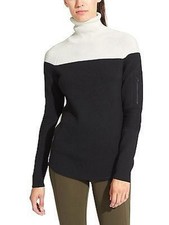 NWT Athleta Summit Sweater, Black/Dove, size XXS