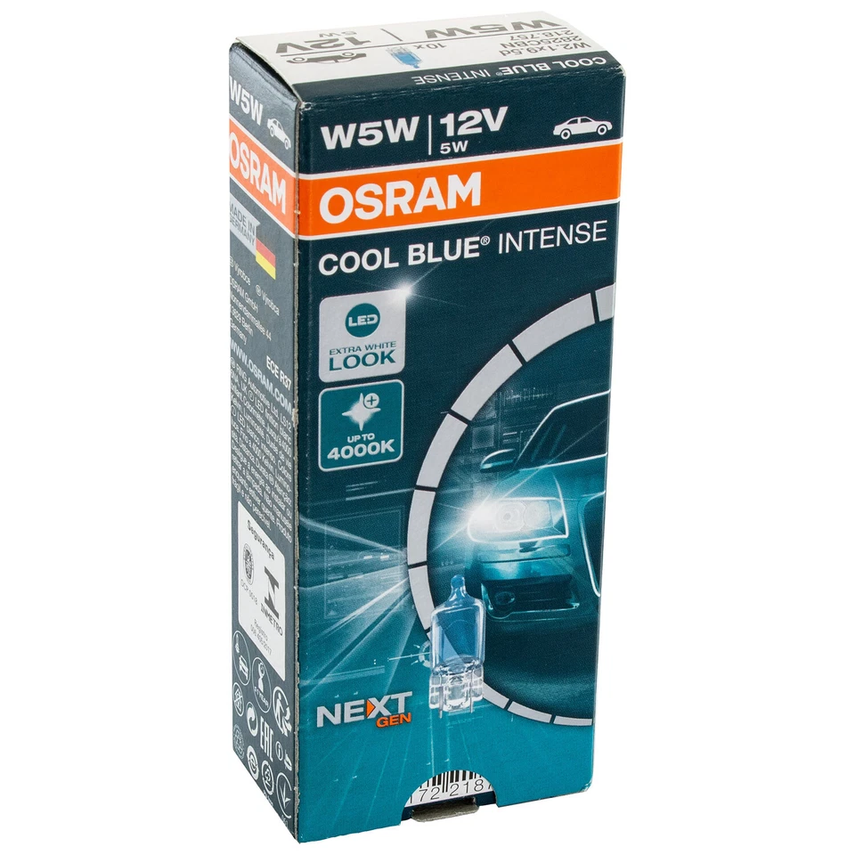 OSRAM COOL BLUE INTENSE W5W BOX 50 lm Glühlampe Blinkleuchte 2825CBN - Bild 2 von 4
