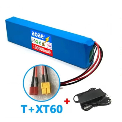 1X Rechargeable Li-lon Battery Pack 36V 10S3P For Modified Bicycle Scooter