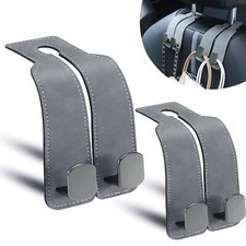 Purse Hook for Car Thickened Leather Sturdy Metal Car Hooks for Purses and Ba...