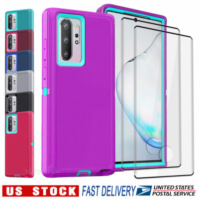 For Samsung Galaxy Note 10/9 Case Heavy Duty Rugged Phone Cover / Tempered Glass