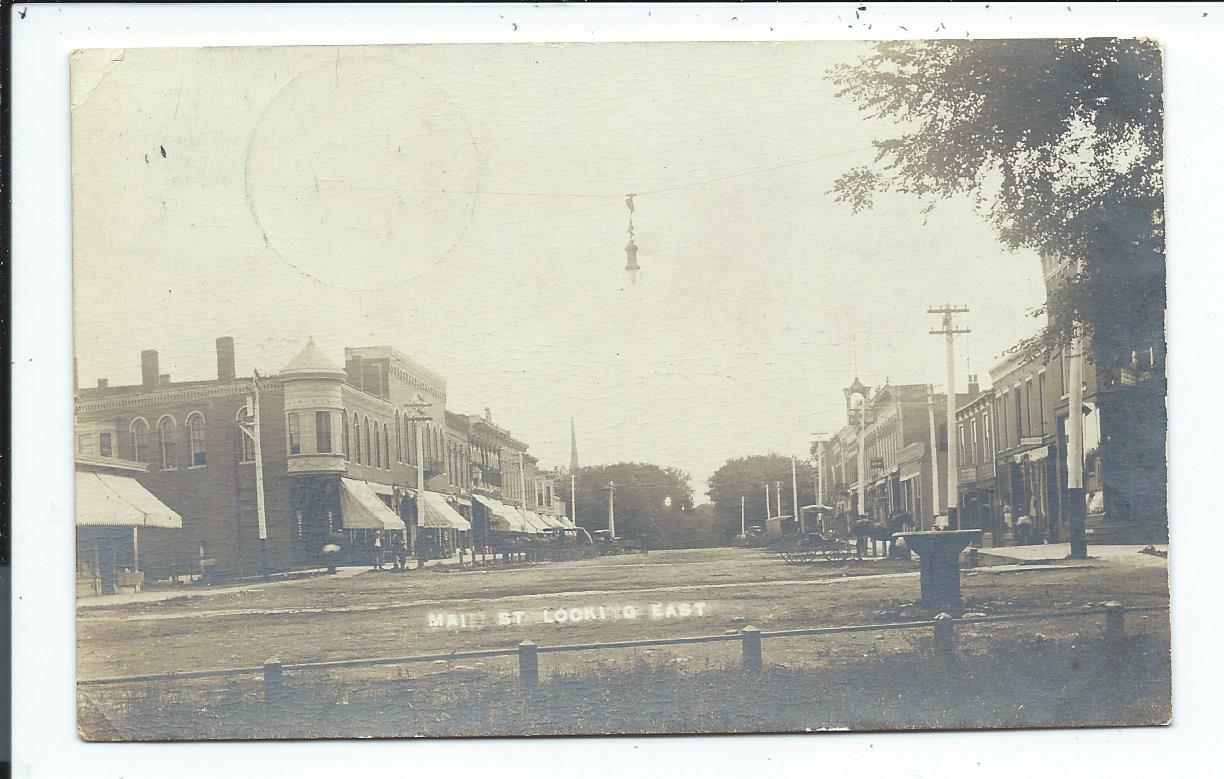 Real Photo Postcard Post Card Amboy Illinois Ill Il Main Street eBay