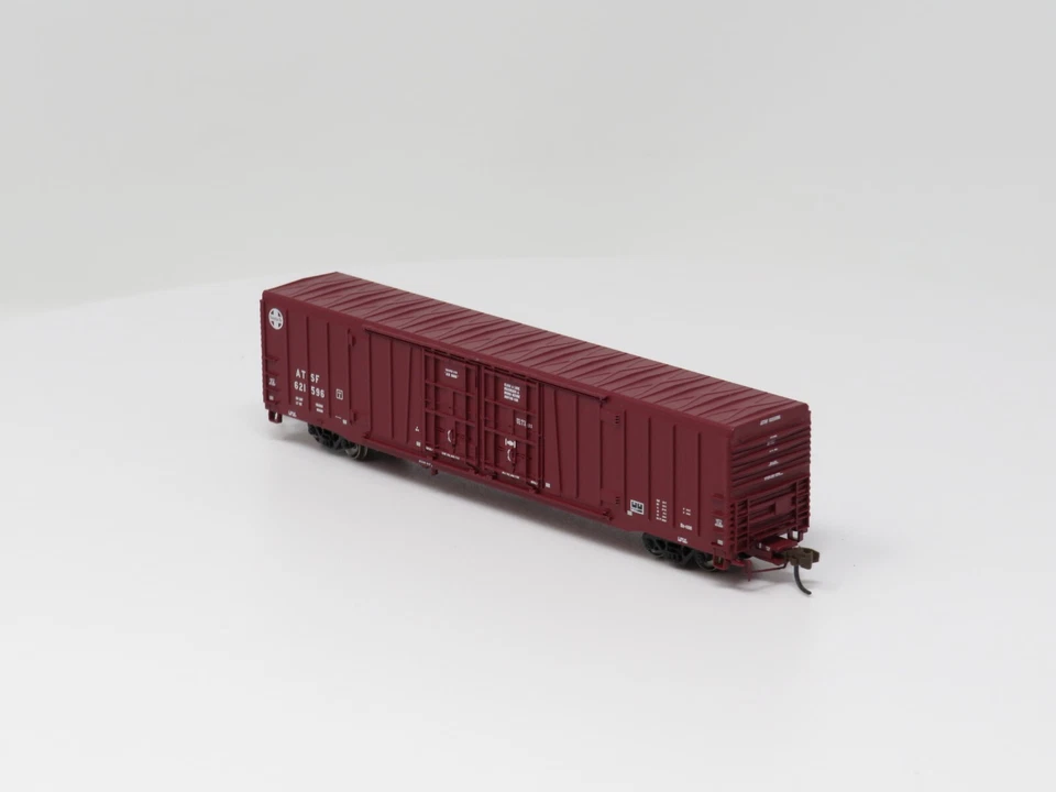 Atlas 50004074 Atchison Topeka y Santa Fe BX-166 vagón de carga escala N Foto 3 de 4