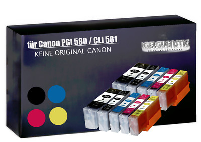 XXL Patronen für Canon Pixma TS6350 TR8550 TR7550 TS9550 TS705 PGI580 CLI581