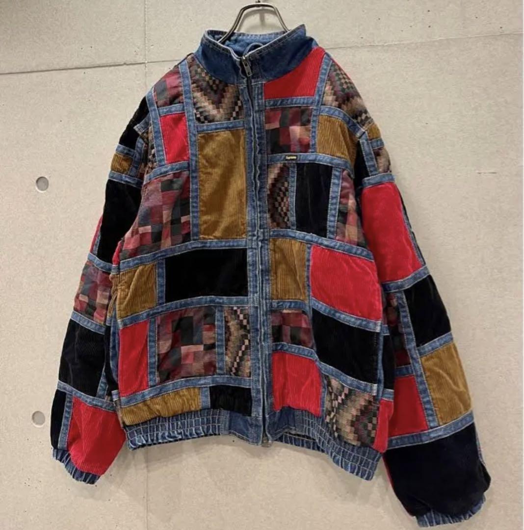 SUPREM 18AW Corduroy Patchwork Denim Jacket Corduroy SUPREM 18AW Corduroy Patchwork Denim Jacket Corduroy