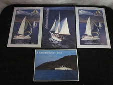 Lot of 4 Vintage Oversize Hawaii Sailing adventure postcards Paragon Kauai PC